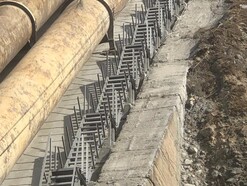 Изготовление и монтаж металлоконструкций лестницы на Эзминская ГЭС